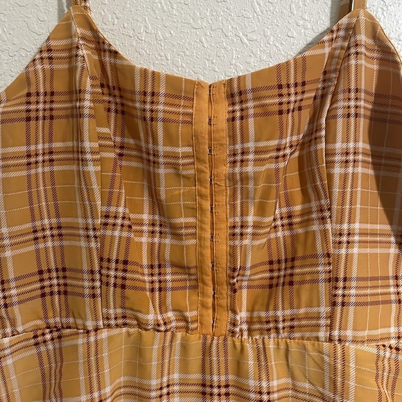 Lily Rose Yellow Plaid junior Dress - Picture 3 of 9